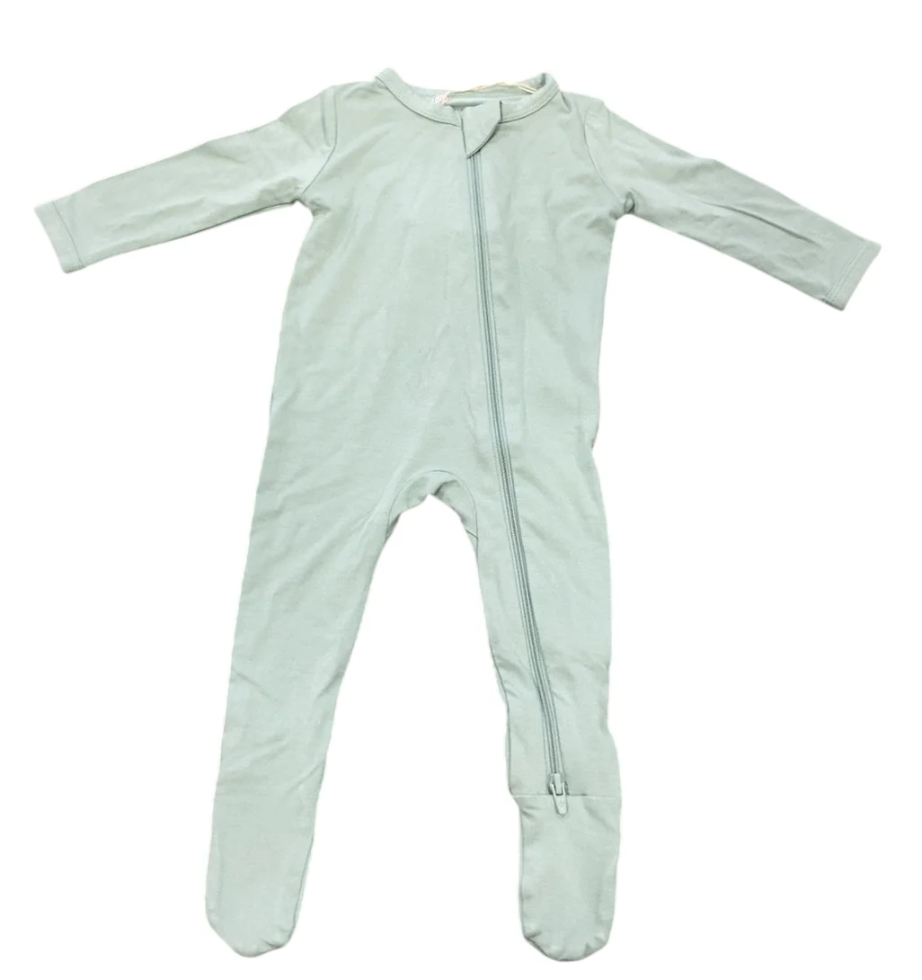 Kyte Baby Footie, 3-6 Months, Sage - Image 2
