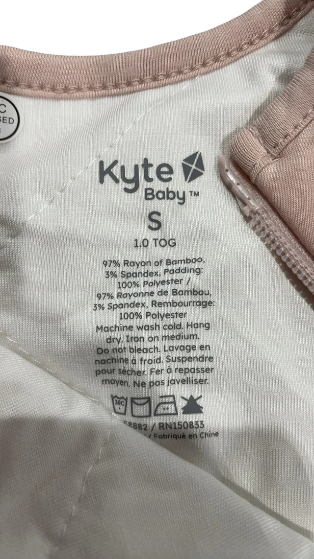 Kyte Baby Sleep Bag TOG 1.0, Blush Butterfly, Small (14-20lbs) - Image 4