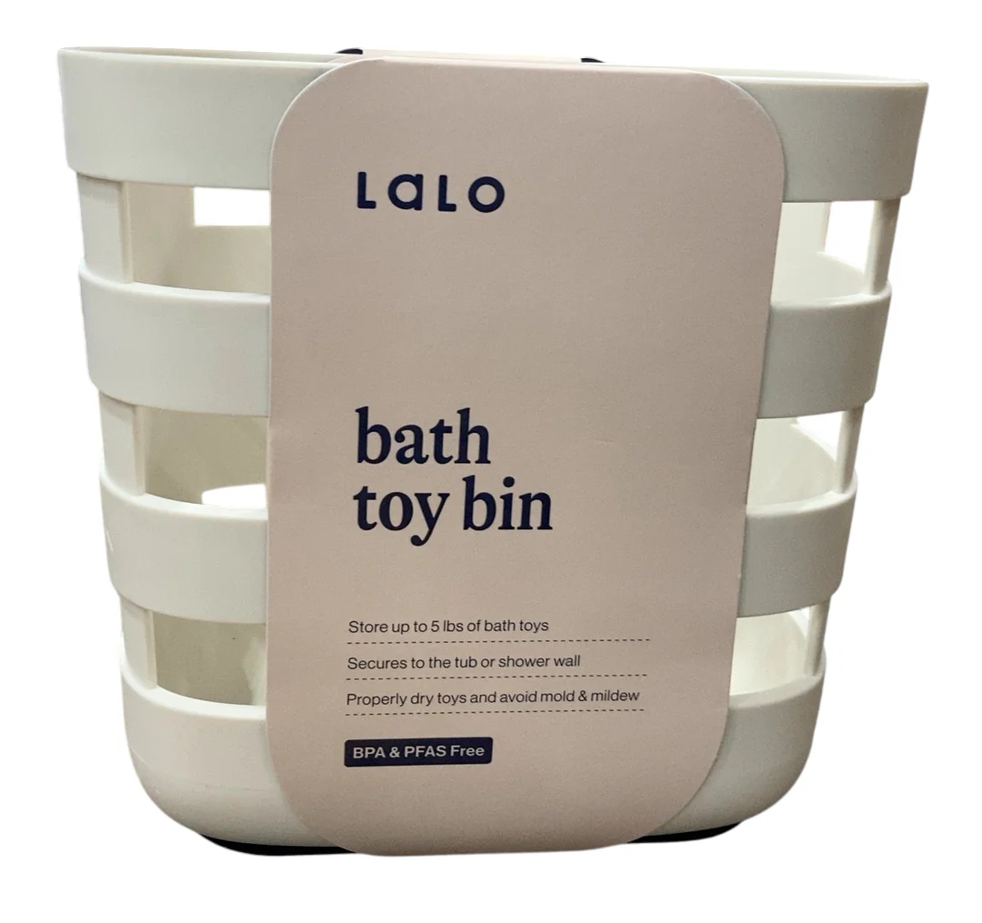 Lalo Bath Toy Bin, Coconut - Image 5