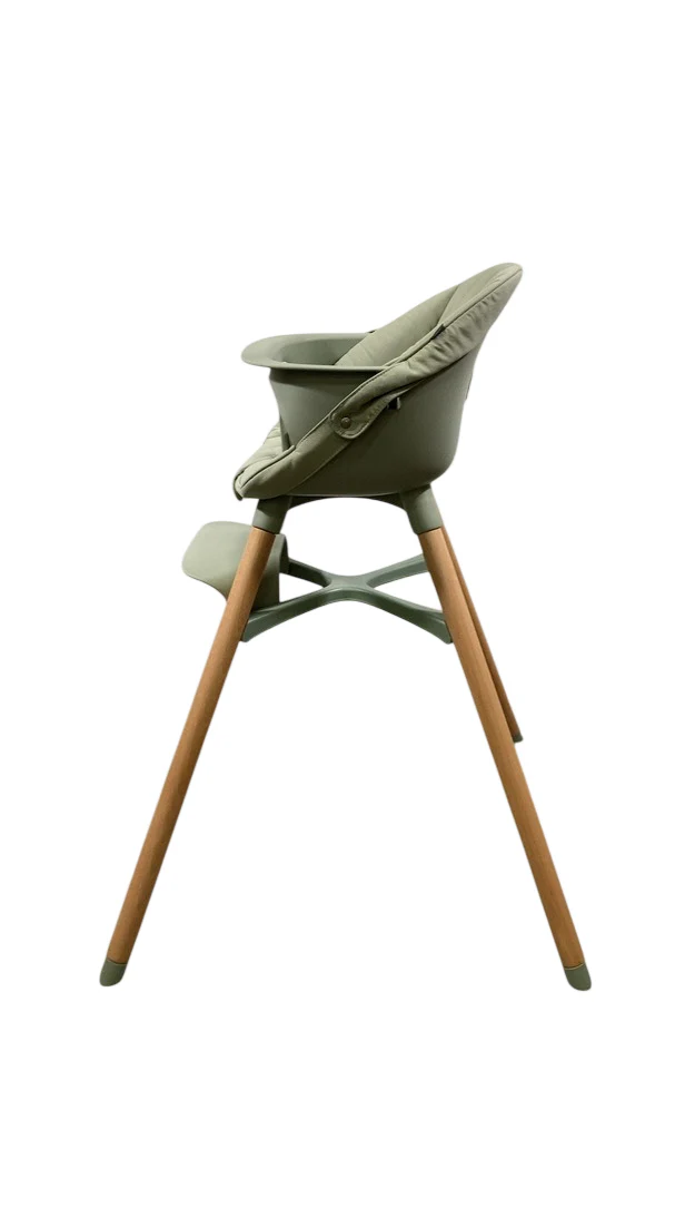 Lalo High Chair with Infant Kit, Natural Wood, Sage, Sage - Image 2