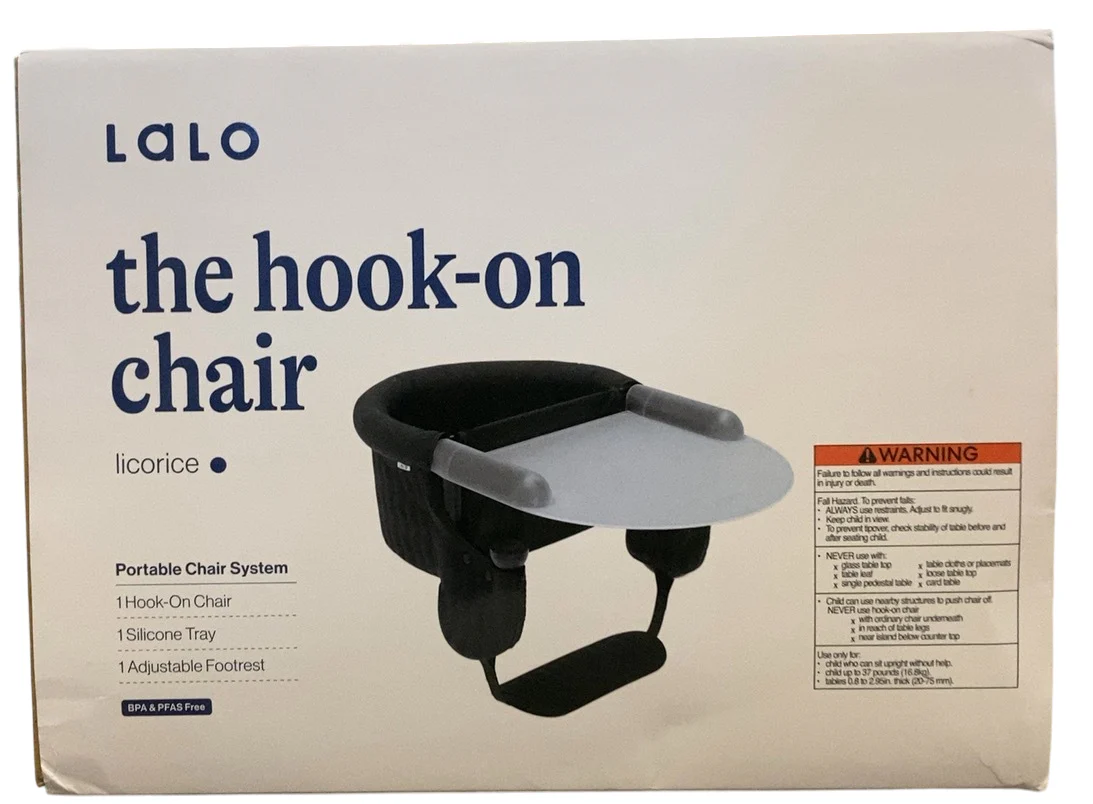 Lalo Hook-On High Chair, Licorice - Image 2