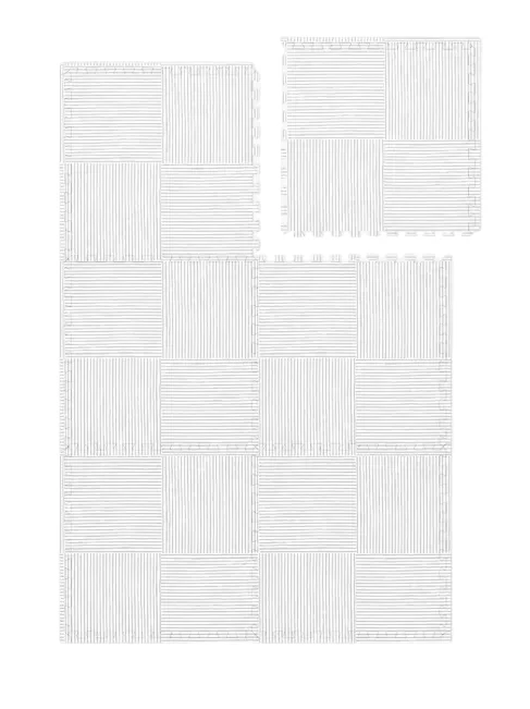 Lalo Play Mat, 4x6, Grey Wickerwork