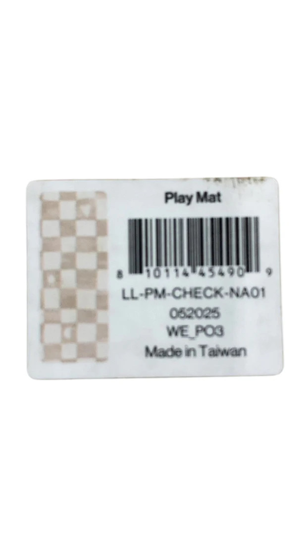 Lalo Play Mat, 4x6, Oatmeal Checkered - Image 3