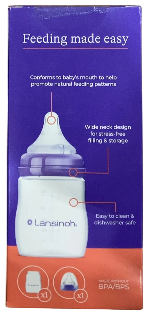 Lansinoh Baby Feeding Bottles, 1Pack, 5oz - Image 3