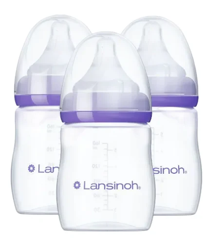 Lansinoh Baby Feeding Bottles, 5oz, 3 Pack