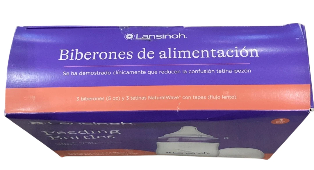 Lansinoh Baby Feeding Bottles, 5oz, 3 Pack - Image 3
