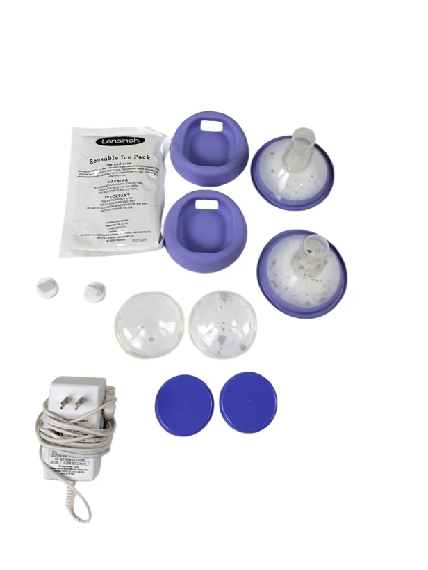 Lansinoh Smartpump 2.0 Double Electric Breast Pump, White/Purple - Image 2