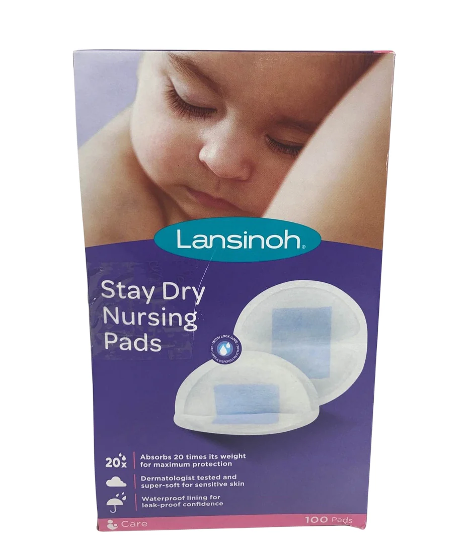 Lansinoh Stay Dry Disposable Nursing Pads, 100 count