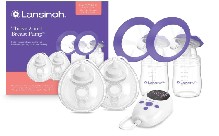 Lansinoh Thrive Wearable Breast Pump, 2-in-1 - Image 4