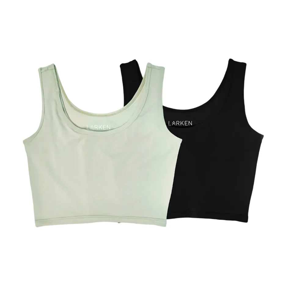Larken The Larken X Nursing Bra, Large, 2 pack, Sage/Black