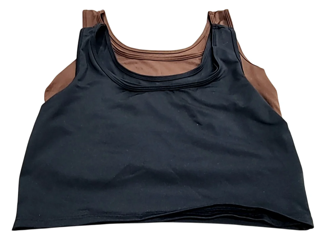 Larken The Larken X Nursing Bra, Medium, 2 pack, Black/ Mocha - Image 4