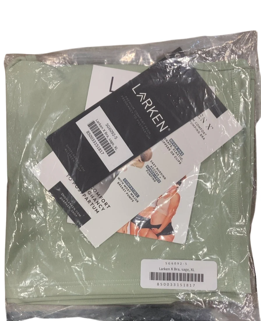 Larken The Larken X Nursing Bra, Sage, XLarge, Single - Image 2