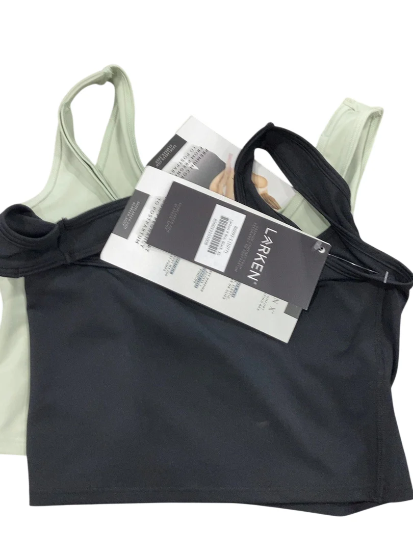 Larken The Larken X Nursing Bra, XSmall, 2 pack, Black/ Sage - Image 3