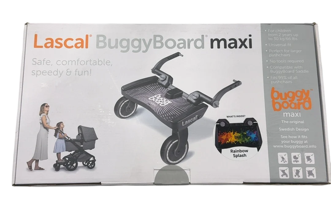 Lascal Buggy Board Maxi, Maxi Rainbow Splash - Image 2