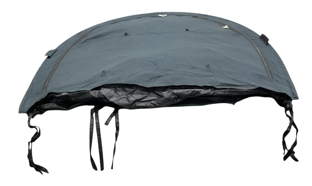 Leedor Pop Up Bed Tent with Mesh & Shade Cloth Window, Black - Image 2