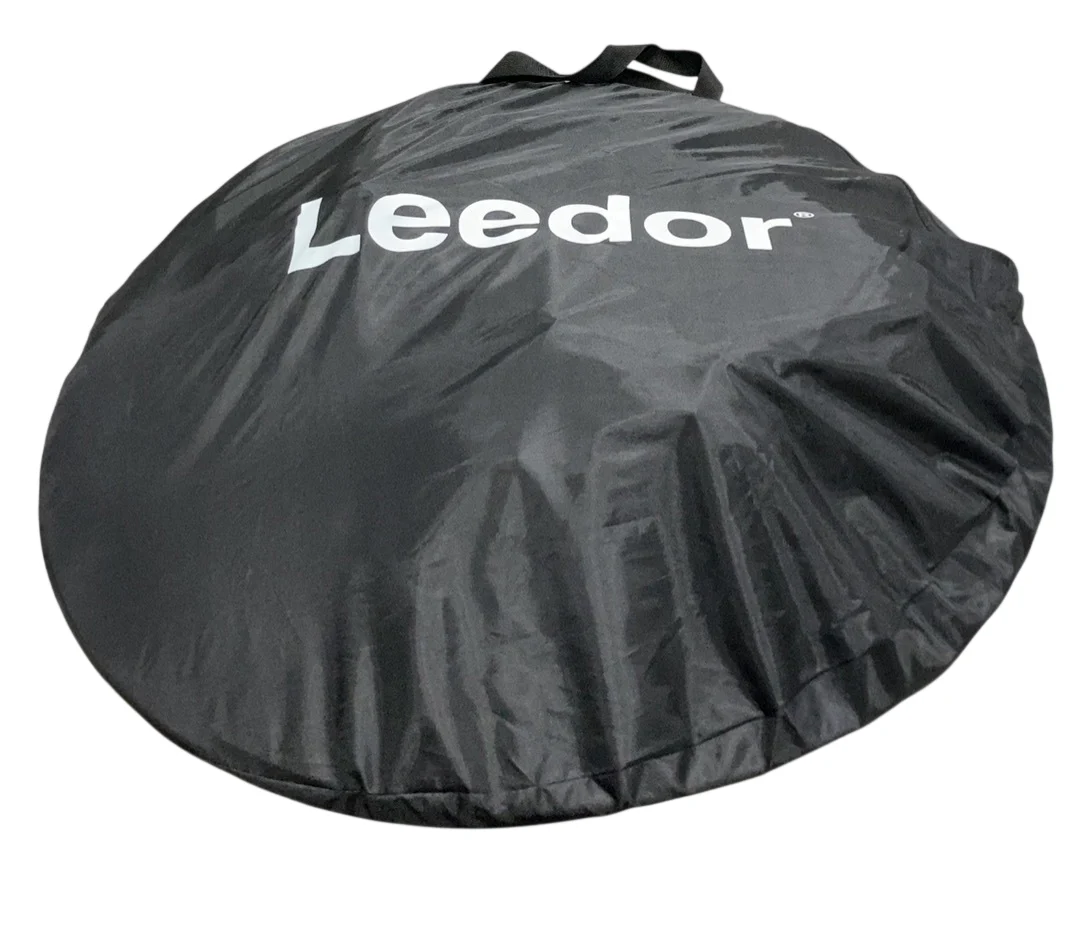 Leedor Pop Up Bed Tent with Mesh & Shade Cloth Window, Black - Image 4
