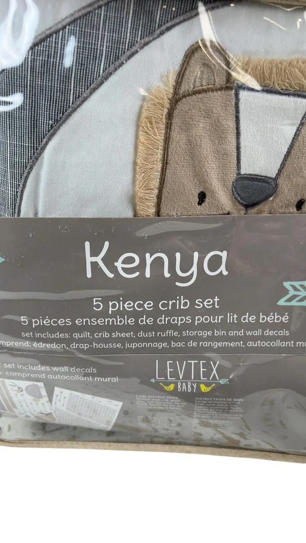 Levtex Baby Crib Bedding Set, Kenya - Image 2