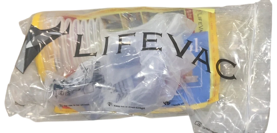 LifeVac Choking Rescue Device Travel Kit, Yellow Travel Bag - Image 3