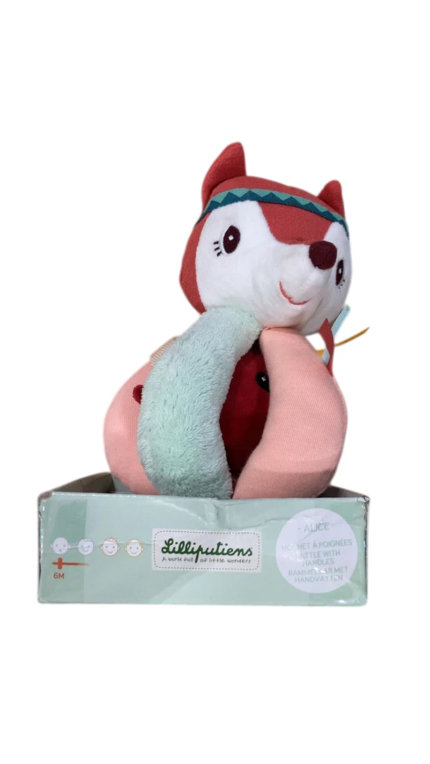 Lilliputiens Plush Activity Rattle With Handles, Alice - Image 3