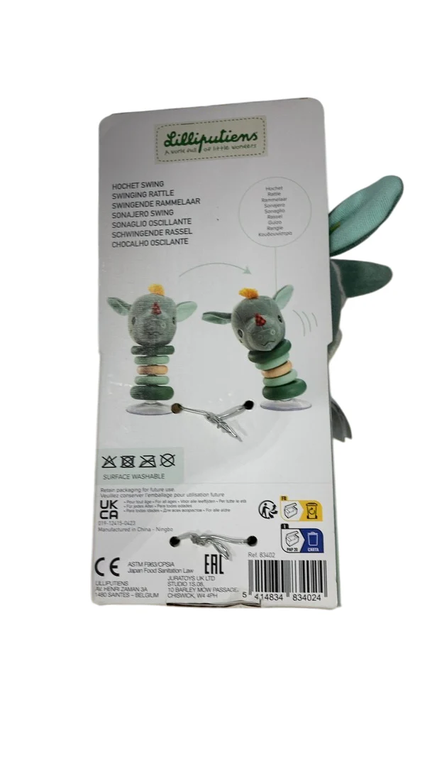 Lilliputiens Suction Cup Rattle, Joe the Dragon - Image 3
