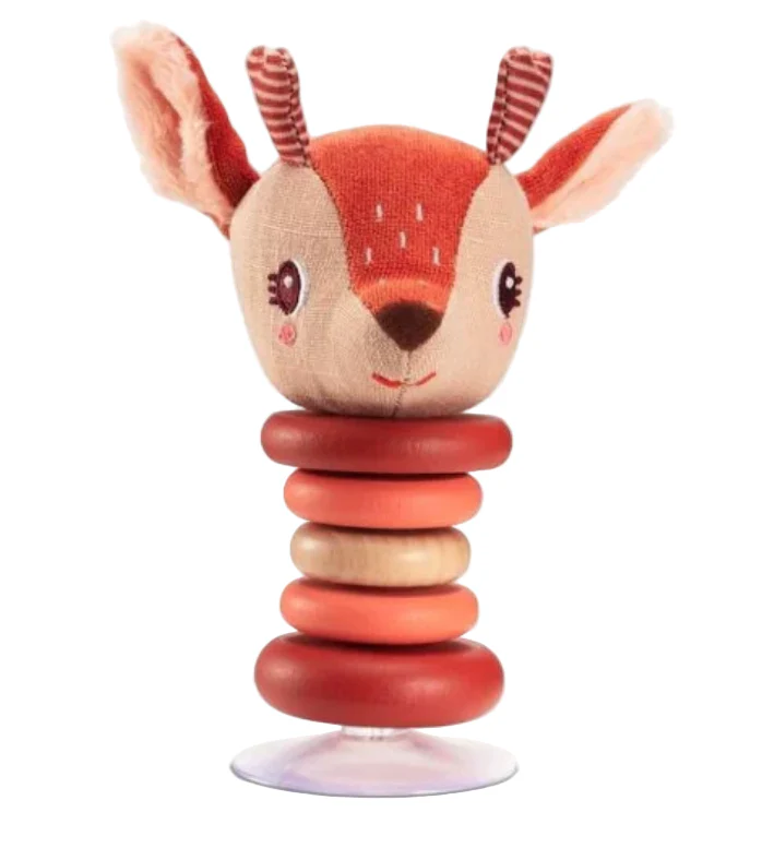 Lilliputiens Suction Cup Rattle, Stella the Deer