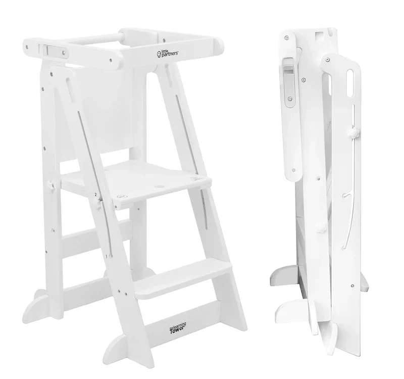 Little Partners Learn ‘N Fold Learning Tower, Soft White