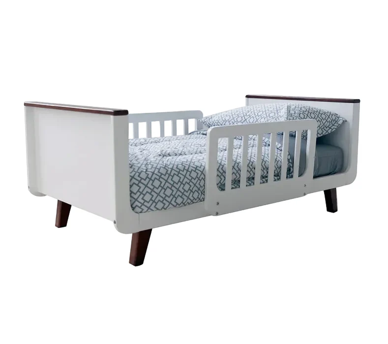 Little Partners MOD Toddler Bed, White/Espresso