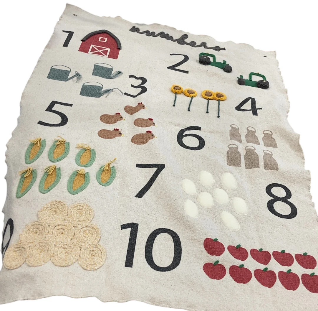 Lorena Canals Wall Hanger Farm Numbers, 2'3" x 3'3" - Image 3