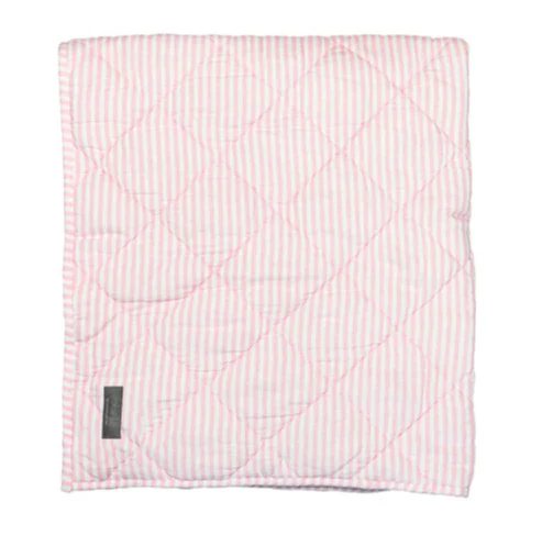 Louelle Quilted Playmat, Palm Beach Pink Stripe, Square