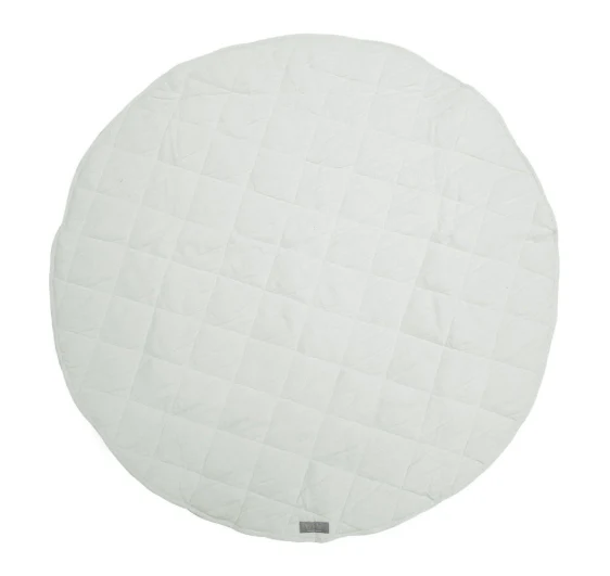 Louelle Quilted Playmat, Round, French Grey