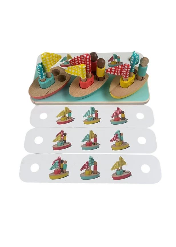 Lovevery Pattern Match Boats & Cards Set