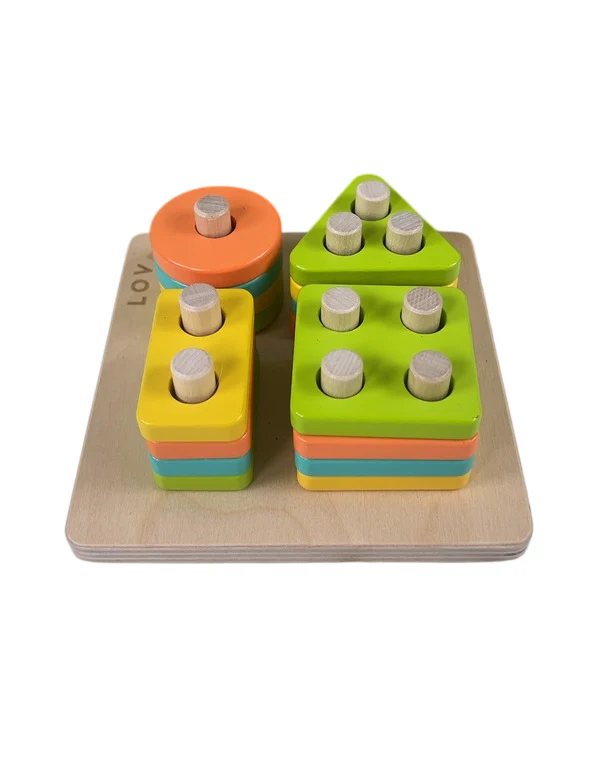 Lovevery Sort and Stack Peg Puzzle