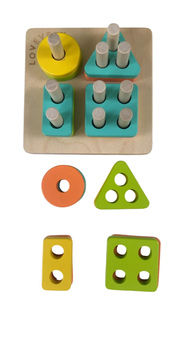Lovevery Sort and Stack Peg Puzzle - Image 2