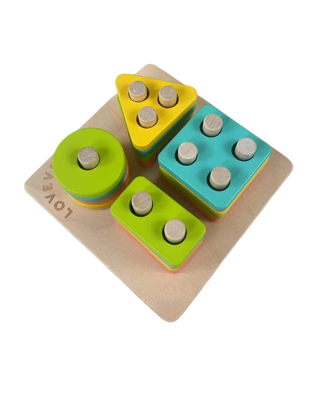 Lovevery Sort and Stack Peg Puzzle - Image 2
