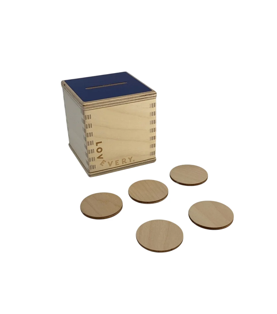 Lovevery Wooden Coin Bank Set - Image 2