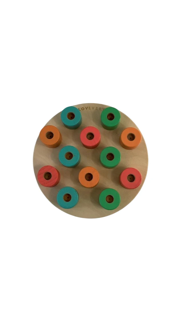 Lovevery Wooden Stacking Peg Board - Image 2