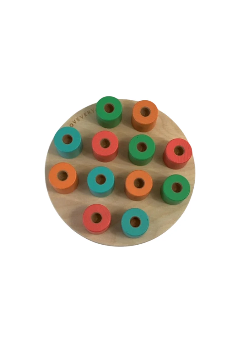 Lovevery Wooden Stacking Peg Board - Image 2