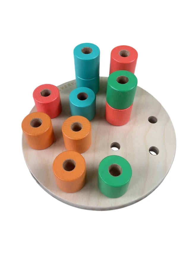 Lovevery Wooden Stacking Peg Board - Image 2