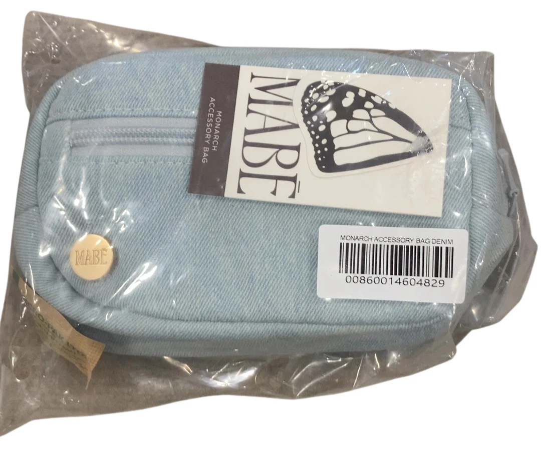 Mabē Monarch Accessory Bag, Dream Wash Denim - Image 2