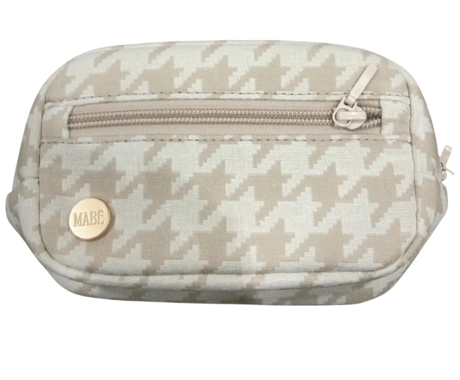 Mabē Monarch Accessory Bag, Houndstooth