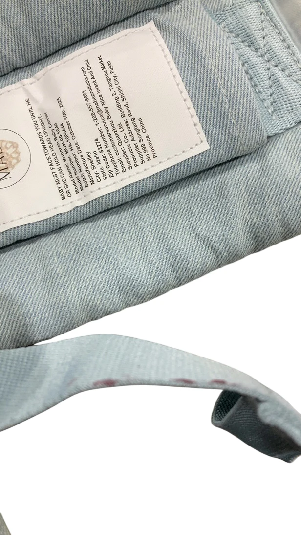 Mabē The Monarch Carrier, Dream Wash Denim - Image 3