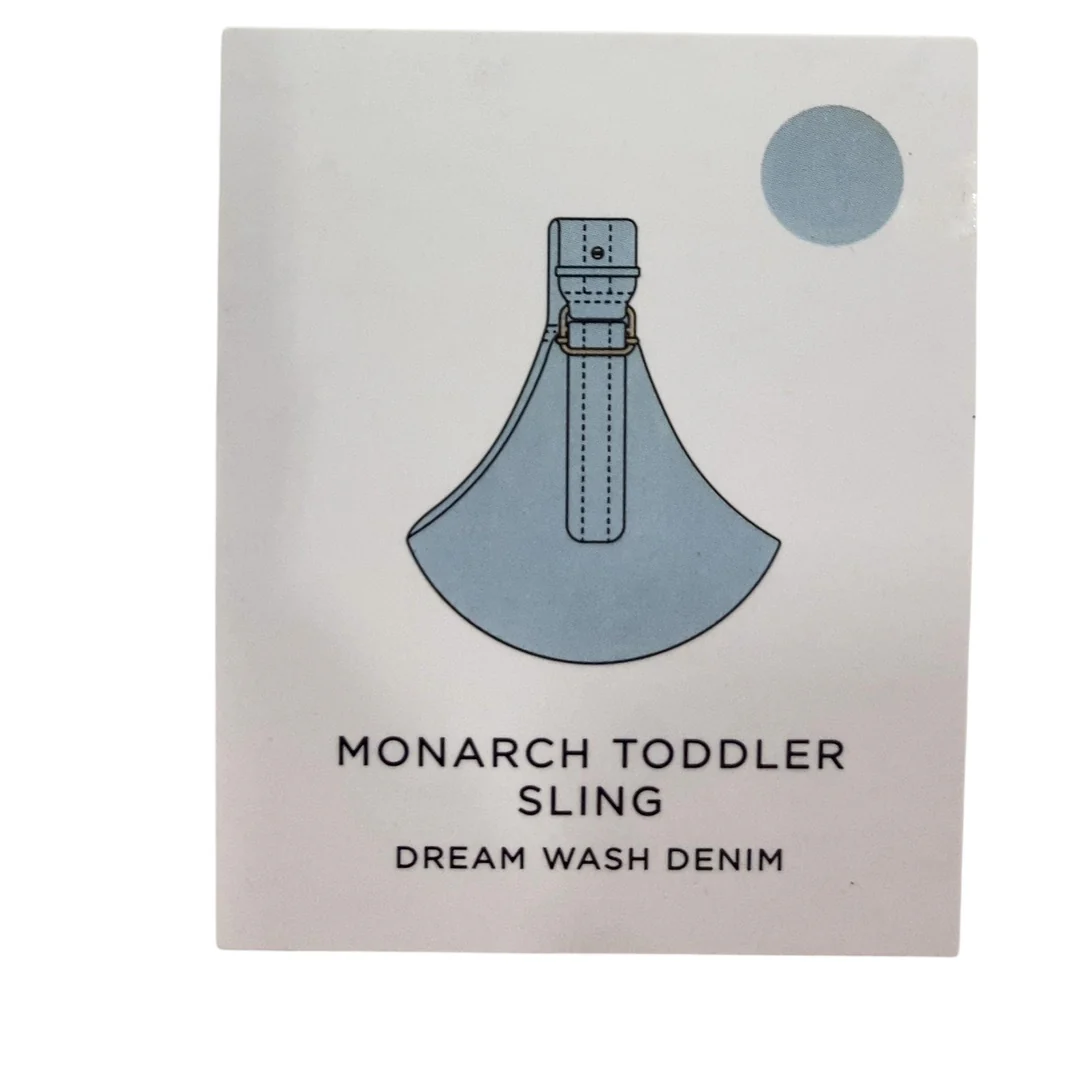 Mabē The Monarch Toddler Sling, Dream Wash Denim - Image 4