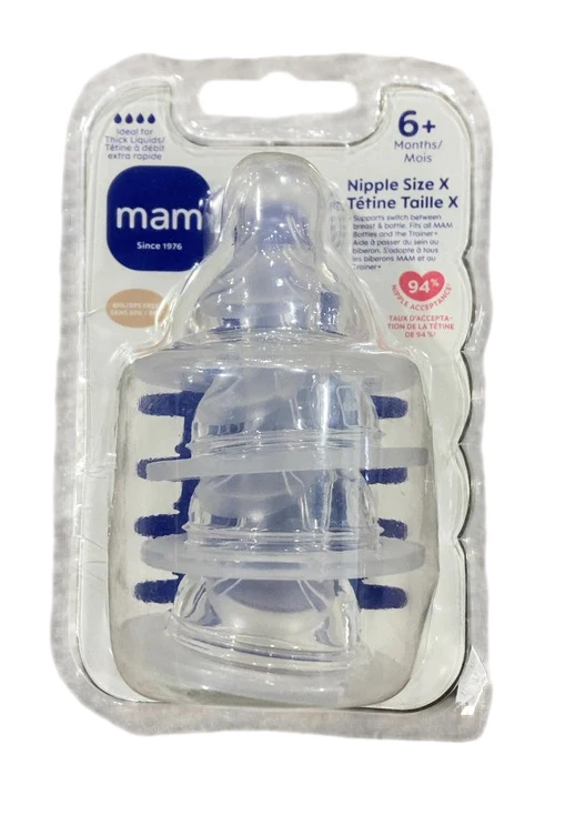 MAM Bottle Nipples, 4 Pack, 4+ Months, Fast/Extra Fast - Image 2