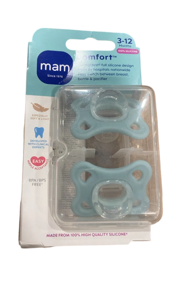 MAM Comfort Pacifier, Blue, 3-12 months - Image 2