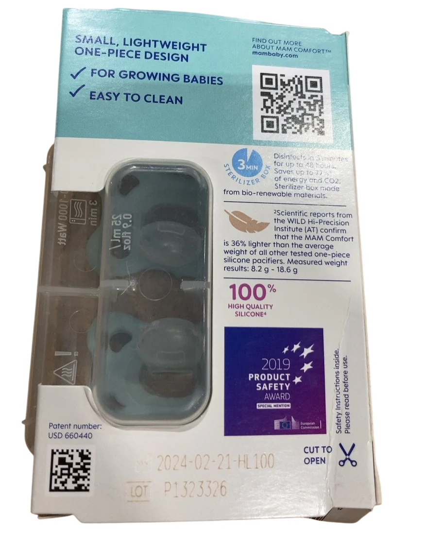 MAM Comfort Pacifier, Blue, 3-12 months - Image 3