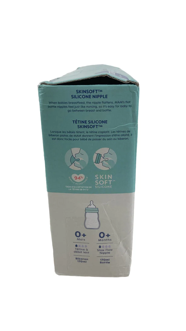 MAM Feel Good Glass Bottle, 3 Pack, Slow - Image 2