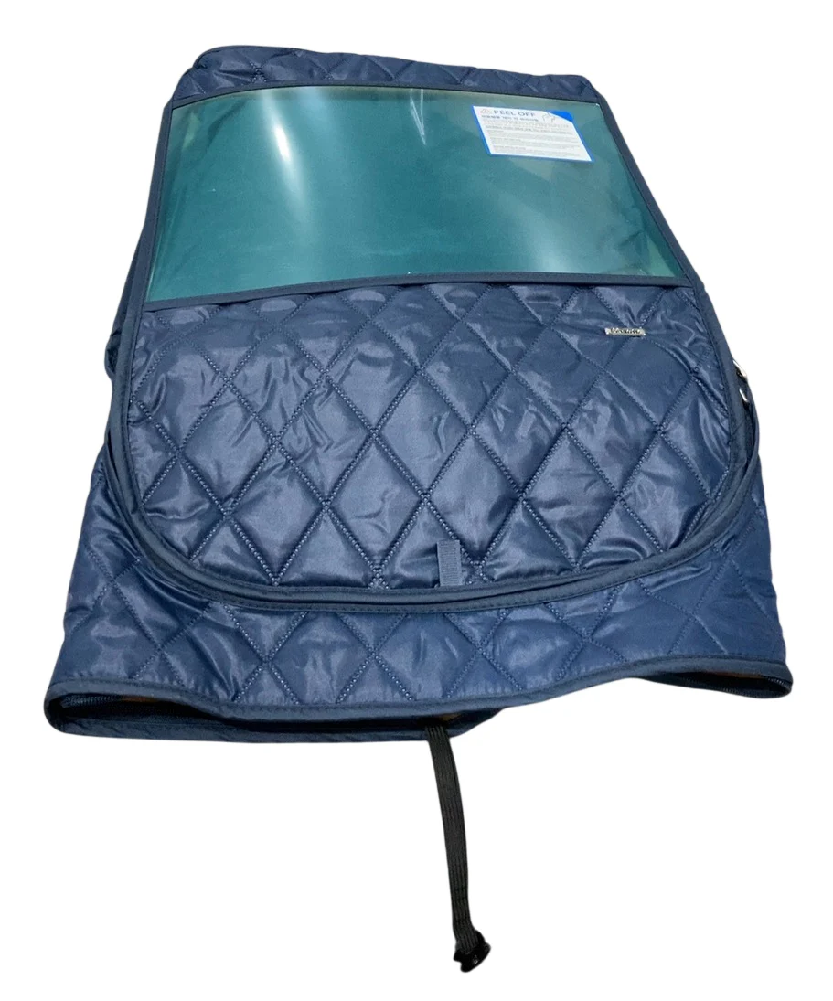 Manito Castle Alpha Single Stroller Weather Shield, Navy - Image 2