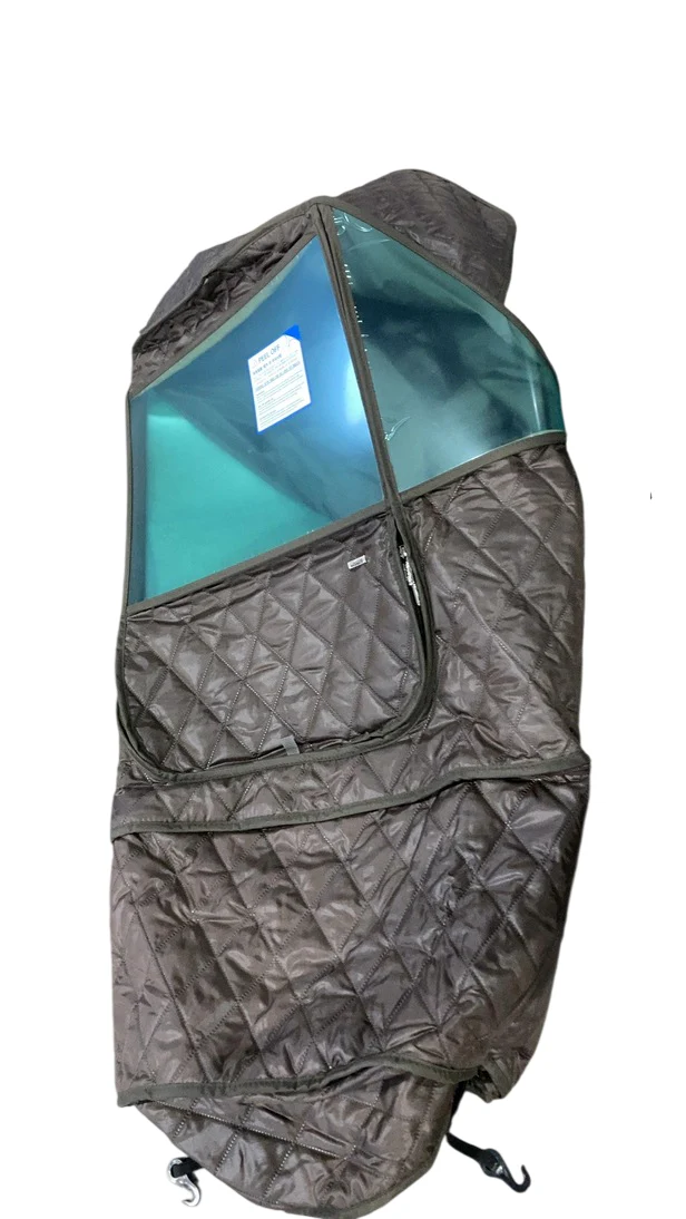Manito Castle Beta Stroller Weather Shield, Choco Brown - Image 2