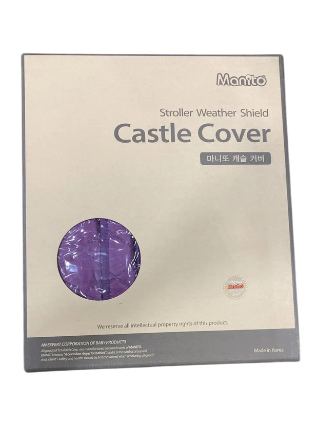 Manito Castle Beta Stroller Weather Shield, Purple - Image 2