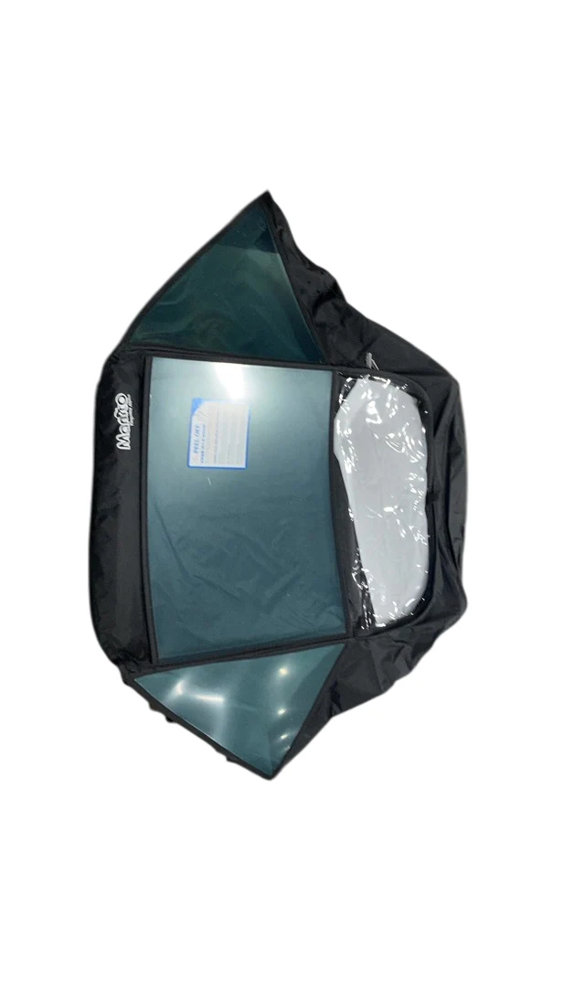 Manito Elegance Alpha Stroller Weather Shield, Black - Image 4